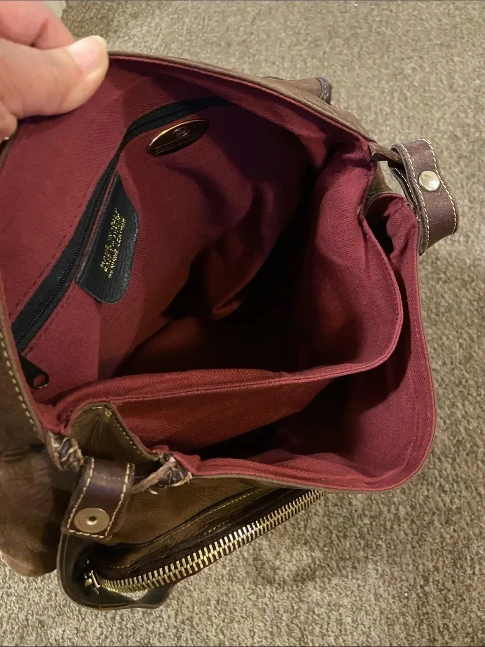 GLD brown leather